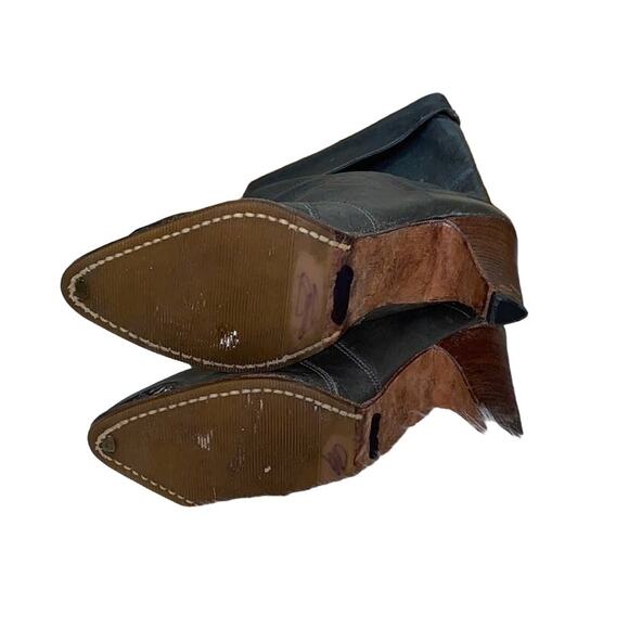 Zodiac USA Vintage Leather Cowboy Boots 8.5 - Picture 6 of 13
